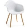 Kave Home - Chaise De Salle à Manger Kevya Blanc Avec Accoudoirs Et Pieds En Bois Massif De Hêtre - Blanc 1 Kave Home - Chaise De Salle à Manger Kevya Blanc Avec Accoudoirs Et Pieds En Bois Massif De Hêtre - Blanc -KAVE HOME Soldes 2022 12370761 1