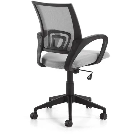 Kave Home - Chaise De Bureau Rail Gris Avec Accoudoirs Et Roulettes - Gris 5 Kave Home - Chaise De Bureau Rail Gris Avec Accoudoirs Et Roulettes - Gris – Image 3