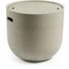 Kave Home - Table D'appoint Sari Gris Ronde Ø 49 Cm En Ciment Avec Rangement Pour Usage Intérieur Et Extérieur - Gris 1 Kave Home - Table D'appoint Sari Gris Ronde Ø 49 Cm En Ciment Avec Rangement Pour Usage Intérieur Et Extérieur - Gris -KAVE HOME Soldes 2022 12370793 1