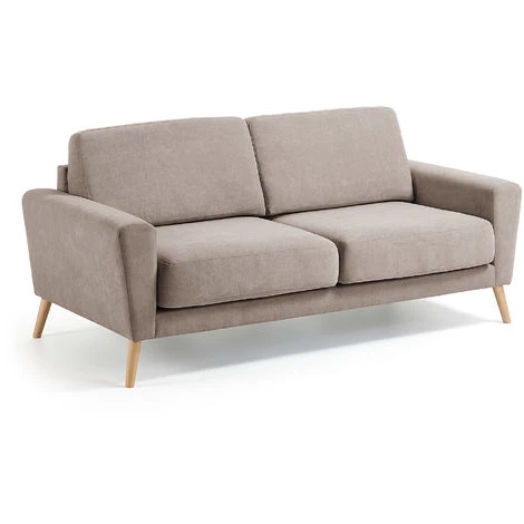 Kave Home - Canapé Narnia 3 Places Beige Avec Accoudoirs Et Pieds En Bois Massif De Hêtre - Beige 3 Kave Home - Canapé Narnia 3 Places Beige Avec Accoudoirs Et Pieds En Bois Massif De Hêtre - Beige
