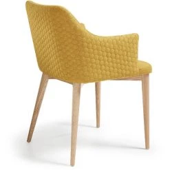 Kave Home - Chaise De Salle à Manger Croft Moutarde Avec Accoudoirs Et Pieds En Bois Massif De Frêne - Moutarde 9 Kave Home - Chaise De Salle à Manger Croft Moutarde Avec Accoudoirs Et Pieds En Bois Massif De Frêne - Moutarde -KAVE HOME Soldes 2022 12371000 3