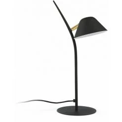 Kave Home - Lampe De Table Aurelia Noire En Acier - Noir