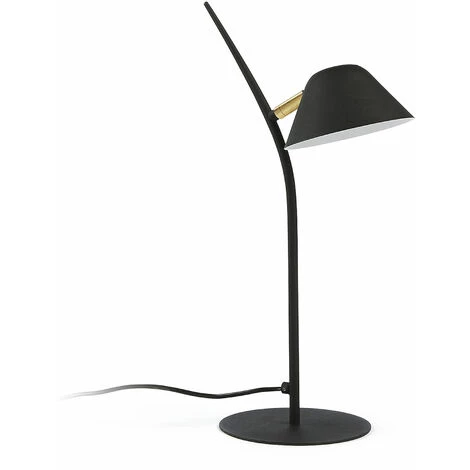 Kave Home - Lampe De Table Aurelia Noire En Acier - Noir 3 Kave Home - Lampe De Table Aurelia Noire En Acier - Noir
