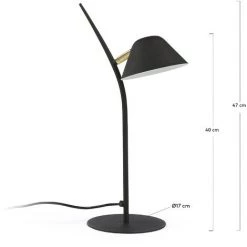 Kave Home - Lampe De Table Aurelia Noire En Acier - Noir 7 Kave Home - Lampe De Table Aurelia Noire En Acier - Noir -KAVE HOME Soldes 2022 12371073 3