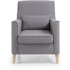 Kave Home - Fauteuil Glam Gris à Accoudoirs Et Pieds En Bois Massif De Hêtre - Gris 8 Kave Home - Fauteuil Glam Gris à Accoudoirs Et Pieds En Bois Massif De Hêtre - Gris -KAVE HOME Soldes 2022 12371085 3