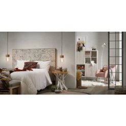 Kave Home - Suspension Allie 1 Ampoule En Bois Massif De Manguier - Naturel -KAVE HOME Soldes 2022 12371281 3