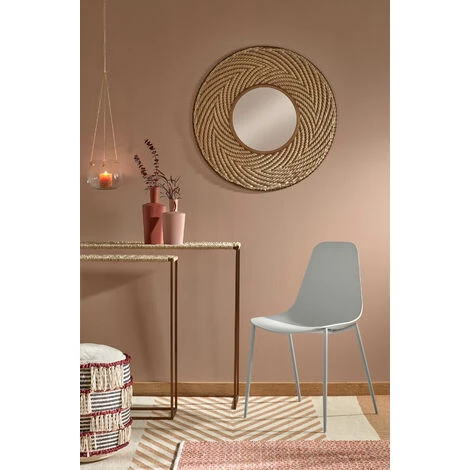 Kave Home - Chaise De Salle à Manger Whatts Gris En Polypropylène Et Pieds En Acier - Gris 6 Kave Home - Chaise De Salle à Manger Whatts Gris En Polypropylène Et Pieds En Acier - Gris – Image 4