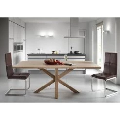Kave Home - Table De Salle à Manger Argo Rectangulaire 180 X 100 Cm En Mélamine Et Pieds En Acier - Naturel 8 Kave Home - Table De Salle à Manger Argo Rectangulaire 180 X 100 Cm En Mélamine Et Pieds En Acier - Naturel -KAVE HOME Soldes 2022 12371481 3
