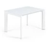 Kave Home - Table De Salle à Manger Extensible Axis Rectangulaire 120 (180) X 80 Cm Blanche En Verre Et Pieds En Acier Blanc - Blanc 2 Kave Home - Table De Salle à Manger Extensible Axis Rectangulaire 120 (180) X 80 Cm Blanche En Verre Et Pieds En Acier Blanc - Blanc -KAVE HOME Soldes 2022 12371514 1