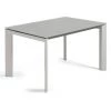 Kave Home - Table De Salle à Manger Extensible Axis Rectangulaire 140 (200) X 90 Cm Gris En Verre Avec Pieds En Acier Gris - Gris 2 Kave Home - Table De Salle à Manger Extensible Axis Rectangulaire 140 (200) X 90 Cm Gris En Verre Avec Pieds En Acier Gris - Gris -KAVE HOME Soldes 2022 12371559 1