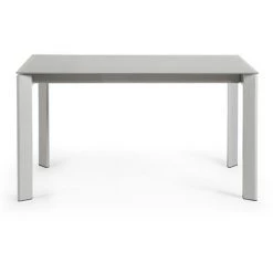 Kave Home - Table De Salle à Manger Extensible Axis Rectangulaire 140 (200) X 90 Cm Gris En Verre Avec Pieds En Acier Gris - Gris 8 Kave Home - Table De Salle à Manger Extensible Axis Rectangulaire 140 (200) X 90 Cm Gris En Verre Avec Pieds En Acier Gris - Gris -KAVE HOME Soldes 2022 12371559 3