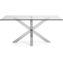 Kave Home - Table De Salle à Manger Argo Rectangulaire 200 X 100 Cm En Verre Et Pieds En Acier Inoxydable - Transparent 7 Kave Home - Table De Salle à Manger Argo Rectangulaire 200 X 100 Cm En Verre Et Pieds En Acier Inoxydable - Transparent -KAVE HOME Soldes 2022 12371590 2