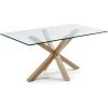 Kave Home - Table De Salle à Manger Argo Rectangulaire 180 X 100 Cm En Verre Et Pieds En Acier - Transparent 2 Kave Home - Table De Salle à Manger Argo Rectangulaire 180 X 100 Cm En Verre Et Pieds En Acier - Transparent -KAVE HOME Soldes 2022 12371634 1
