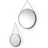 Kave Home - Lot De 2 Miroirs Icon Cuivre Ronds Ø 41 / Ø 26 Cm En Acier Avec Anse - Cuivre 1 Kave Home - Lot De 2 Miroirs Icon Cuivre Ronds Ø 41 / Ø 26 Cm En Acier Avec Anse - Cuivre -KAVE HOME Soldes 2022 12371767 1