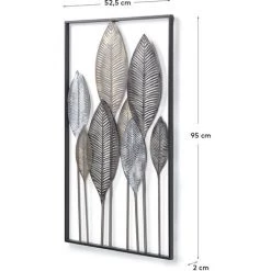 Kave Home - Panneau Mural Leaves Multicolore Rectangulaire 52,5 X 95 Cm En Acier - Multicolore 5 Kave Home - Panneau Mural Leaves Multicolore Rectangulaire 52,5 X 95 Cm En Acier - Multicolore -KAVE HOME Soldes 2022 12386962 2