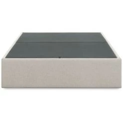 Kave Home - Sommier Coffre Matters 160 X 200 Cm Beige Avec Structure En Bois Et Mousse De Polyuréthane Rembourré Avec Tissu Traitement Anti-taches - Beige