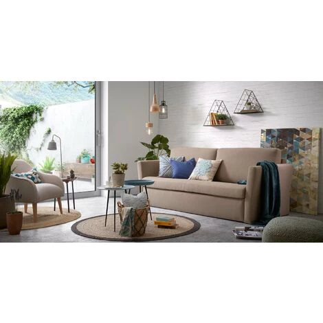 Kave Home - Set De 2 Paniers Mast En Jacinthe D'eau Naturelle Avec Détail En Plastique Noir. - Naturel 4 Kave Home - Set De 2 Paniers Mast En Jacinthe D'eau Naturelle Avec Détail En Plastique Noir. - Naturel – Image 2