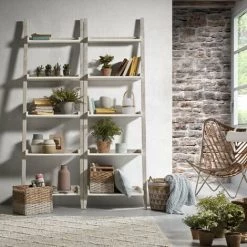 Kave Home - Set De 2 Paniers Mast En Jacinthe D'eau Naturelle Avec Dessin Géométrique Blanc. - Naturel -KAVE HOME Soldes 2022 12391603 2