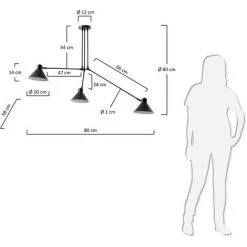Kave Home - Suspension Dione Noir De 3 Ampoules En Acier - Noir 7 Kave Home - Suspension Dione Noir De 3 Ampoules En Acier - Noir -KAVE HOME Soldes 2022 12433000 3