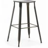 Kave Home - Tabouret De Bar Gluke Graphite 78 Cm En Acier Pour Usage Intérieur Et Extérieur - Gris -KAVE HOME Soldes 2022 12433003 1