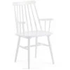 Kave Home - Chaise De Salle à Manger Tressia Blanc Avec Accoudoirs En Bois Massif De Caoutchouc - Blanc -KAVE HOME Soldes 2022 12433004 1