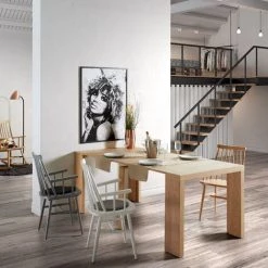 Kave Home - Chaise De Salle à Manger Tressia Blanc Avec Accoudoirs En Bois Massif De Caoutchouc - Blanc 10 Kave Home - Chaise De Salle à Manger Tressia Blanc Avec Accoudoirs En Bois Massif De Caoutchouc - Blanc -KAVE HOME Soldes 2022 12433004 4