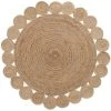 Kave Home - Tapis Cross Rond Ø 150 Cm En Jute Naturel Tressé à La Main - Naturel 1 Kave Home - Tapis Cross Rond Ø 150 Cm En Jute Naturel Tressé à La Main - Naturel -KAVE HOME Soldes 2022 12436042 1