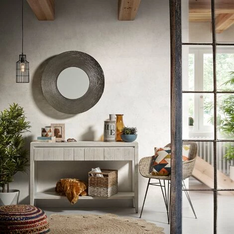 Kave Home - Tapis Cross Rond Ø 150 Cm En Jute Naturel Tressé à La Main - Naturel 4 Kave Home - Tapis Cross Rond Ø 150 Cm En Jute Naturel Tressé à La Main - Naturel – Image 2