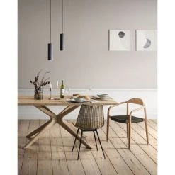 Kave Home - Chaise Equal En Rotin Et Pieds En Acier Finition Noire - Naturel 10 Kave Home - Chaise Equal En Rotin Et Pieds En Acier Finition Noire - Naturel -KAVE HOME Soldes 2022 12436157 4