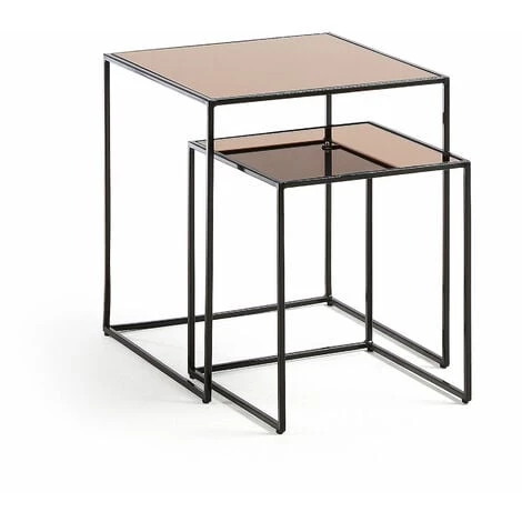 Kave Home - Lot De 2 Tables D'appoint Sute - Cuivre 3 Kave Home - Lot De 2 Tables D'appoint Sute - Cuivre