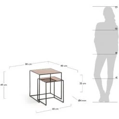 Kave Home - Lot De 2 Tables D'appoint Sute - Cuivre 9 Kave Home - Lot De 2 Tables D'appoint Sute - Cuivre -KAVE HOME Soldes 2022 12436162 4