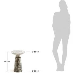 Kave Home - Table D'appoint Kesbury Ø 33 Cm - Gris -KAVE HOME Soldes 2022 12436199 3