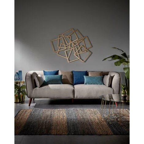 Kave Home - Table Basse Paradigm En Verre Et Structure En Acier Doré Ø 80 Cm - Doré 4 Kave Home - Table Basse Paradigm En Verre Et Structure En Acier Doré Ø 80 Cm - Doré – Image 2