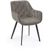 Kave Home - Chaise Mulder Velours Gris - Gris 2 Kave Home - Chaise Mulder Velours Gris - Gris -KAVE HOME Soldes 2022 12436216 1