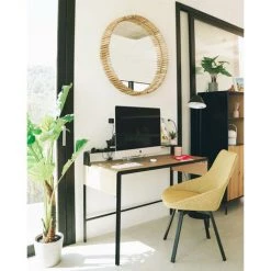 Kave Home - Chaise Pivotante Jenna Jaune Moutarde Et Pieds En Acier Noir - Moutarde 10 Kave Home - Chaise Pivotante Jenna Jaune Moutarde Et Pieds En Acier Noir - Moutarde -KAVE HOME Soldes 2022 12436230 4