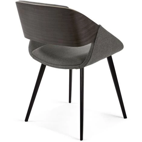 Kave Home - Chaise Herrick Gris Foncé - Gris 5 Kave Home - Chaise Herrick Gris Foncé - Gris – Image 3