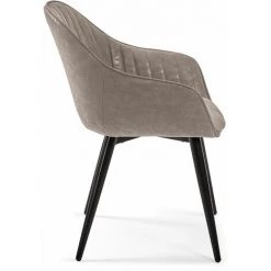 Kave Home - Chaise Fabia En Polyuréthane Gris Clair Et Pieds En Acier Finition Noire - Beige 8 Kave Home - Chaise Fabia En Polyuréthane Gris Clair Et Pieds En Acier Finition Noire - Beige -KAVE HOME Soldes 2022 12436236 2