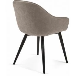 Kave Home - Chaise Fabia En Polyuréthane Gris Clair Et Pieds En Acier Finition Noire - Beige 9 Kave Home - Chaise Fabia En Polyuréthane Gris Clair Et Pieds En Acier Finition Noire - Beige -KAVE HOME Soldes 2022 12436236 3