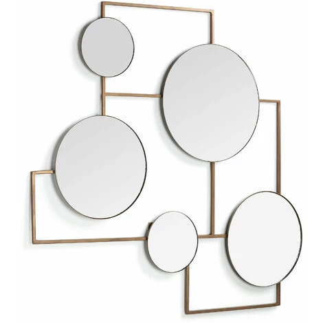 Kave Home - Miroir Platte En Métal 81 X 83 Cm - Doré 4 Kave Home - Miroir Platte En Métal 81 X 83 Cm - Doré – Image 2