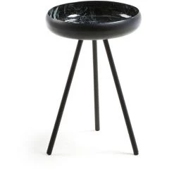 Kave Home - Table D'appoint Reuber Ø 37 Cm - Noir