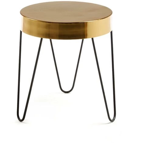 Kave Home - Table D'appoint Juvenil Ø 45 Cm - Doré 3 Kave Home - Table D'appoint Juvenil Ø 45 Cm - Doré