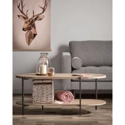 Kave Home - Table Basse Palmia En Bois De Manguier Massif Et Pieds En Acier Noir 110 X 55 Cm - Naturel 8 Kave Home - Table Basse Palmia En Bois De Manguier Massif Et Pieds En Acier Noir 110 X 55 Cm - Naturel -KAVE HOME Soldes 2022 12436295 3