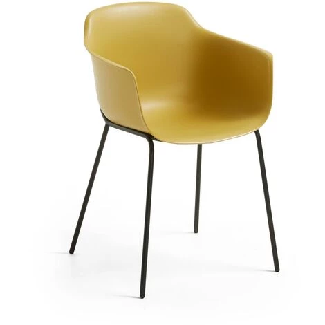 Kave Home - Chaise Khasumi Moutarde - Moutarde 3 Kave Home - Chaise Khasumi Moutarde - Moutarde