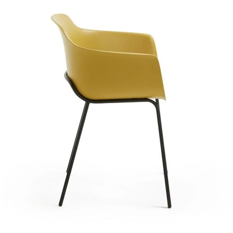 Kave Home - Chaise Khasumi Moutarde - Moutarde 4 Kave Home - Chaise Khasumi Moutarde - Moutarde – Image 2
