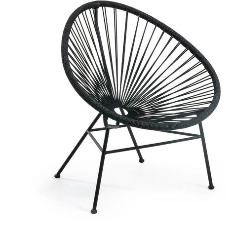 Kave Home - Fauteuil Samantha Noir - Noir 3 Kave Home - Fauteuil Samantha Noir - Noir