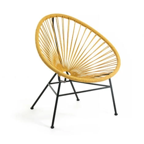 Kave Home - Fauteuil Samantha Moutarde - Moutarde 3 Kave Home - Fauteuil Samantha Moutarde - Moutarde