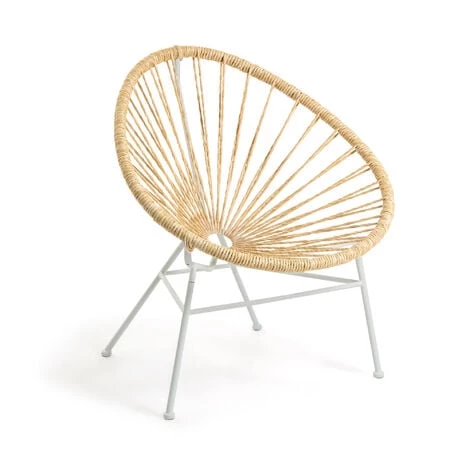 Kave Home - Chaise Samantha En Rotin Synthétique Couleur Naturelle - Naturel 3 Kave Home - Chaise Samantha En Rotin Synthétique Couleur Naturelle - Naturel