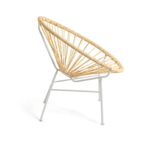 Kave Home - Chaise Samantha En Rotin Synthétique Couleur Naturelle - Naturel 4 Kave Home - Chaise Samantha En Rotin Synthétique Couleur Naturelle - Naturel – Image 2