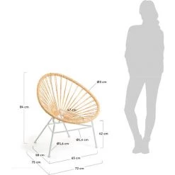 Kave Home - Chaise Samantha En Rotin Synthétique Couleur Naturelle - Naturel 11 Kave Home - Chaise Samantha En Rotin Synthétique Couleur Naturelle - Naturel -KAVE HOME Soldes 2022 12436426 5