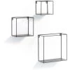 Kave Home - Set De 3 étagères Murales Nils Carrées 30 X 30 / 20 X 20 / 15 X 15 cm En Acier Noir. - Noir 1 Kave Home - Set De 3 étagères Murales Nils Carrées 30 X 30 / 20 X 20 / 15 X 15 cm En Acier Noir. - Noir -KAVE HOME Soldes 2022 12436477 1
